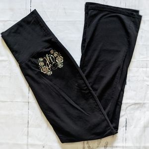 Harley Davidson HDMC roll top yoga pants size S/M